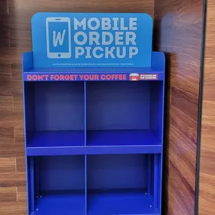Mobile order pickup. But app would not allow me to order from this location.
