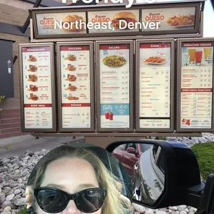 Got to stare at this menu for 20 minutes as we waited to order our food.