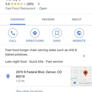 the location of wendy&apos;s burgers