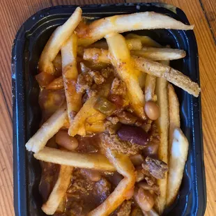 Nasty chili pepper bean fries. Not what I ordered at all!