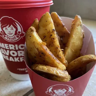 The breakfast potatoes are good. The coffee- not so much.