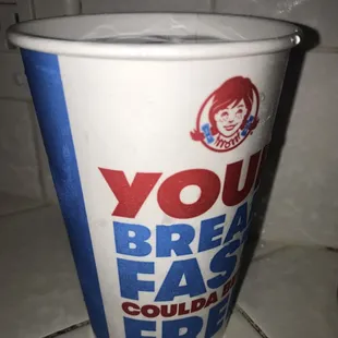 Soda Sprite without lid