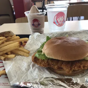 Spicy Chicken Sandwich Combo w/Jr Chocolate Frosty.          06/30/23