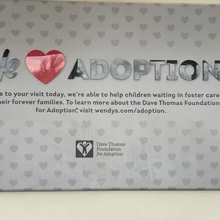 Artwork of Dave Thomas Foundation for Adoption