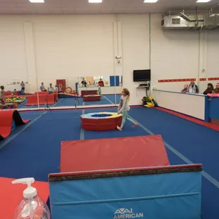 There should be a few more teachers at this gym... just so the children could get some more one on one time.