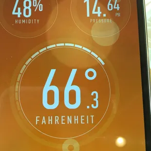 Current temp inside Wendy's