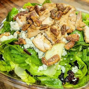 a salad in a plastic container