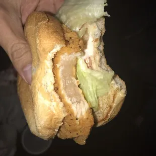 This chicken sandwich is still clucking!