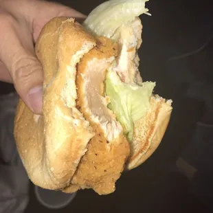 My RAW Spicy Chicken Sandwich!