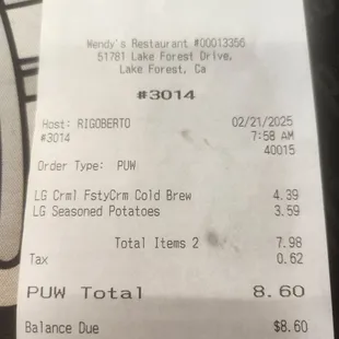 Could&apos;t get a receipt showing what I paid and what my change should have been