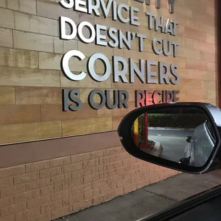 Questionable service for a company that commands service right on the side of the building.