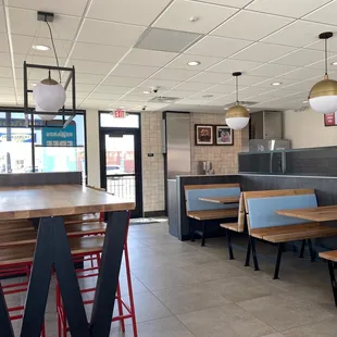 Newly remodeled dining area