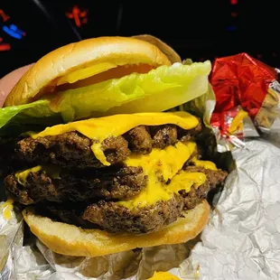 Dave&apos;s Triple. 10pm  burger wasn&apos;t the same as what I&apos;ve had here in the afternoon.