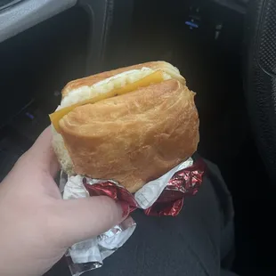 Bacon, Egg &amp; Swiss Croissant