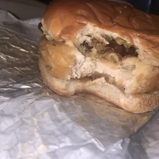 It&apos;s like a fried chicken patty.. not crispy like the ones from KFC, BK, and Popeye&apos;s.
