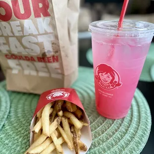 Tropical Berry Lemonade &amp; Medium French Fries