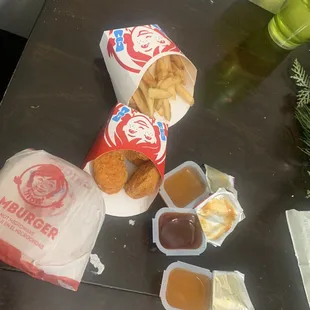 The was the biggie meal for 6. It was supposed to be 2 burgers.