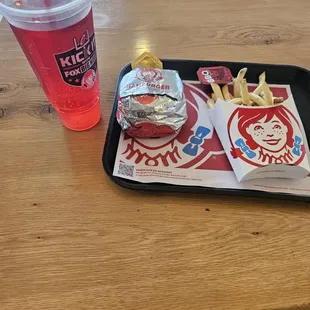 baconator combo with a drink