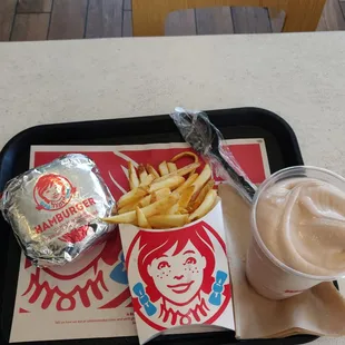 Baconator combo with fries &amp; chocolate frosty