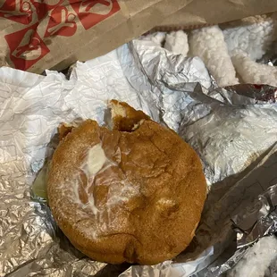 Oh...nasty mayo covering bottom bun as well.  When you pay almost $8 for a sandwich, none of this is acceptable.  Disgusting.