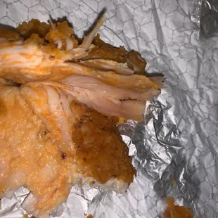 Beware!!! spicy chicken sandwich that I just ordered. Notice some of it is RAW CHICKEN! They will not answer their phone.