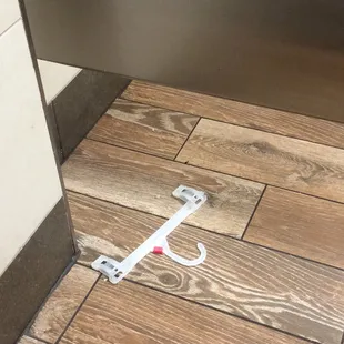 Trying on clothes in Wendy's