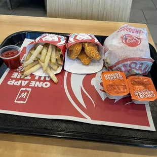JBC Biggie Bag for $5 with a drink is a great deal. JBC&apos;s are so good!!!