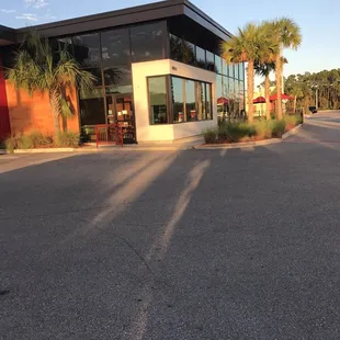 outside