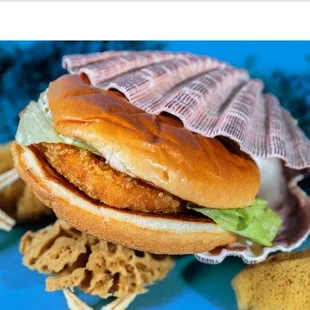 Wild Caught North Pacific Cod Fish Sandwich