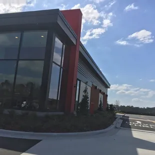 the front of the restaurant