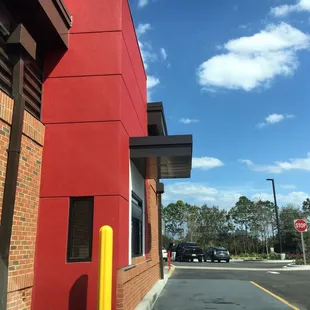 outside