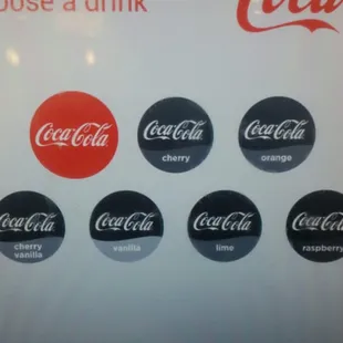 Another visit another time the soda machine is out of flavors