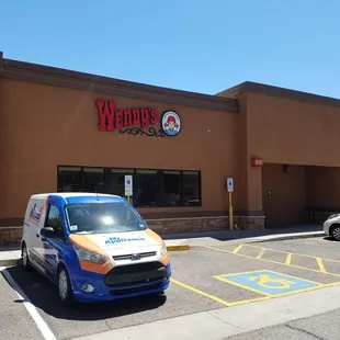 the front of the restaurant