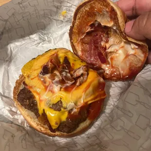 Burger with everything on it when asked for plain.