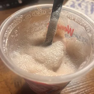 sad frosty why it bubble like that