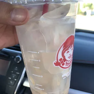 Decided to try their frosticcino and this is how much ice they put.