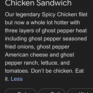 Right off the website of what this chicken sandwich should be