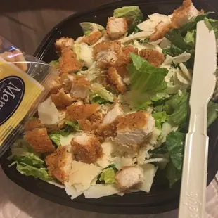 Spicy chicken Caesar salad! Never disappoints