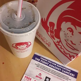 $1 against cancer for 5 free Jr Frosty coupons!