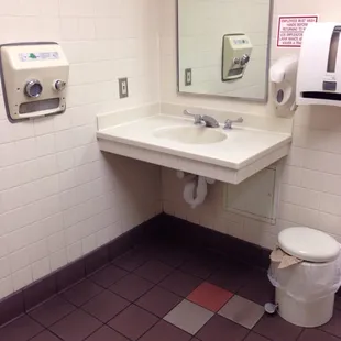 Clean restroom