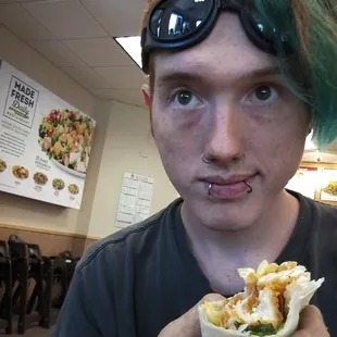 Yummy chicken wrap