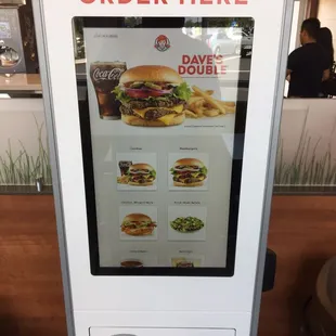 The new norm of ordering on a big tablet..I still like the human interaction ...