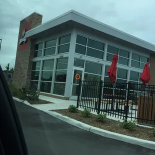 outside
