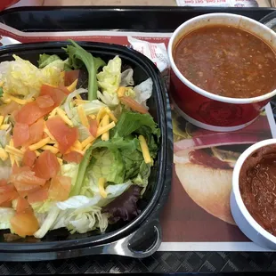 Half taco salad