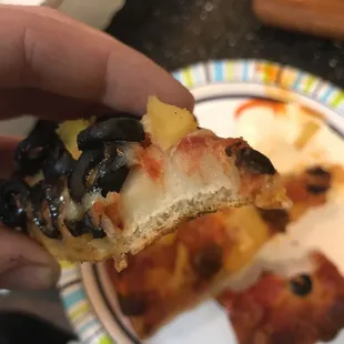 So much uncooked dough. I had to throw it in the oven and it's still not cooked enough.