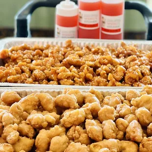 Sesame chicken  sweet-and-sour chicken