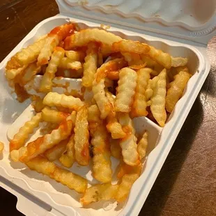 Got home and opened my large fries  Never again!