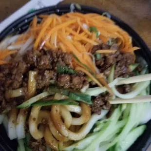Beijing Fried Sauce Noodles (udon) - coming back for this!