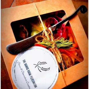 Cheese and charcuterie plate available for purchase at the Nth Degree club member Lounge.