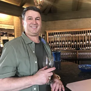 Enjoying a glass of Pinot and living it!!